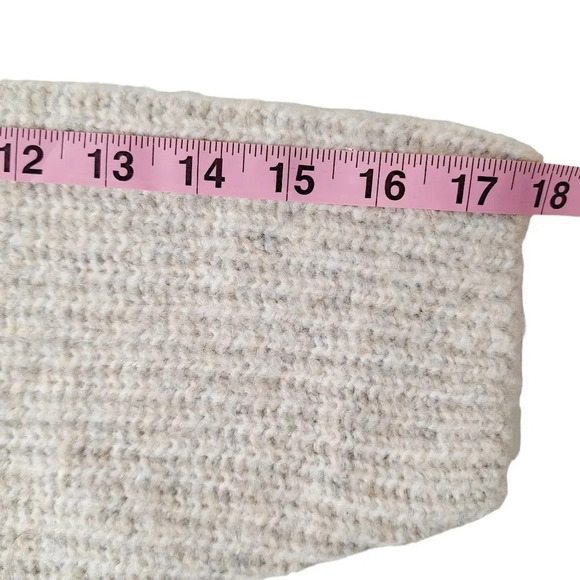 ASOS Women 14 Gray Grey Premium Lounge Cozy Cable Knit Pullover Hoodie Sweater - Picture 7 of 11